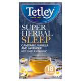 Tetley Super Herbal Sleep Camomile Vanilla and Lavender Tea Bags 18