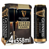 Guinness Nitrosurge stout beer cans 4 x 558ml, UK version