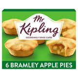 Mr Kipling Bramley apple pies 6 pack, imported from the UK
