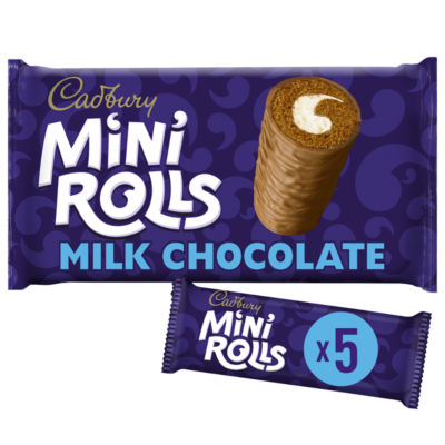 Cadbury milk chocolate mini cakes with vanilla filling 5 pack - British product