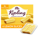 Mr Kipling lemon cake slices 6 pack, imported from the UK