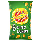 Hula Hoops Cheese & Onion Crisps Multipack 6 Pack