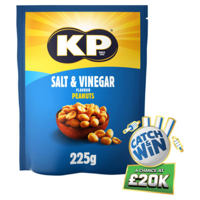 KP Salt & Vinegar Peanuts 225g, UK version