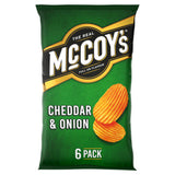 McCoy's Cheddar & Onion Flavour Crisps Multipack 6 x 25g