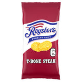 Roysters T-Bone Steak Flavour Crisps Multipack 6 Pack