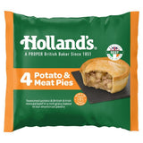 Holland's 4 potato and meat pies in shortcrust pastry cases, UK version