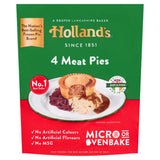 Holland's 4 Meat Pies Beef And Pork Mix Frozen Shortcrust Pastry