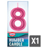 Dr. Oetker Number Eight birthday candle - British product