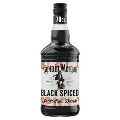 Captain Morgan Black Spiced Spirit Drink 70cl - British product