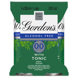 Gordon's Alcohol-Free Gin and Tonic with Lime 4x250ml Cans