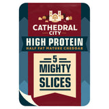 Cathedral City High Protein Half Fat Mature Cheddar Cheese Slices 150g