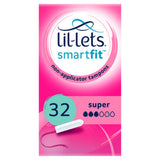 Lil-Lets Smartfit 32 Super Non-Applicator Tampons