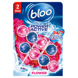Bloo Power Active Flower Toilet Rim Blocks 2 x 50g