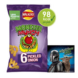 Walkers Monster Munch Pickled Onion Baked Corn Snack Multipack 6x20g