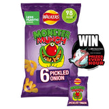 Walkers Monster Munch Pickled Onion Multipack 6x20g (British brand)