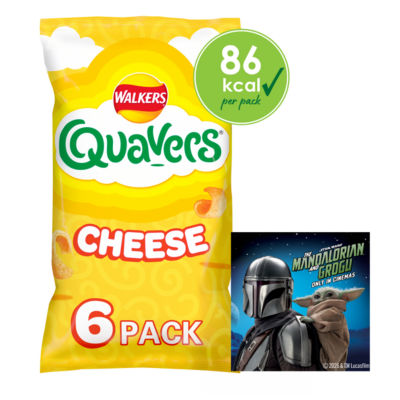 Walkers Quavers Cheese snacks 6x16g (British brand)
