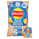 Walkers Cheese & Onion Crisps 6 x 22g multipack (British brand)