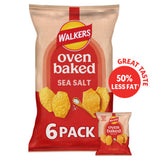 Walkers Baked Sea Salt Crisps Multipack 6 x 22g