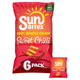Sunbites Sweet Chilli wholegrain snacks 6x25g (British brand)