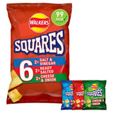 Walkers Squares Variety Multipack Crisps 6x22g