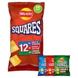 Walkers Squares variety crisps multipack 12x22g (British brand)