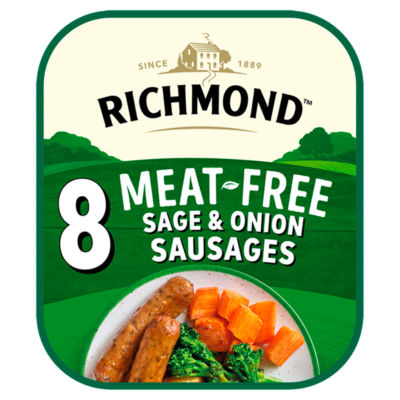 Richmond Vegan Meat-Free Sage & Onion Sausages 304g