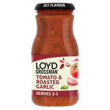 Loyd Grossman tomato and roasted garlic sauce 350g, UK version
