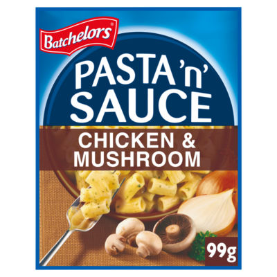 Batchelors pasta sachet chicken and mushroom flavour 99g - British product