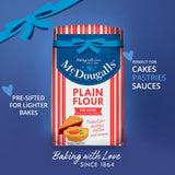 McDougalls pre-sifted plain flour 1.1kg, imported from the UK