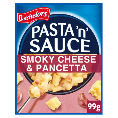 Batchelors instant pasta sachet Smoky Cheese & Pancetta flavour 99g - British product