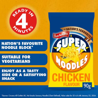 Batchelors instant noodle block Southern Fried Chicken flavour 90g - British product