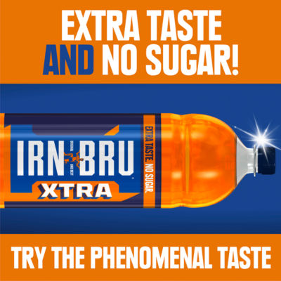 Irn-Bru Xtra soft drink multipack 4 x 2 Litre, UK version