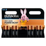 Duracell Optimum AA alkaline batteries 8 pack - British product