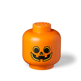 LEGO Pumpkin Storage Head Large Plastic Minifigure Container