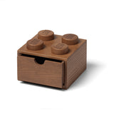 Wooden Desk Drawer 4 Dark Oak