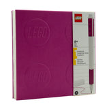 LEGO Notebook Gel Pen Violet Stationery Set 15cm