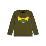 LEGO NINJAGO Kids Long Sleeve T-Shirt Dark Khaki, imported from the UK