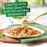 Gourmet wet cat food can with poultry and vegetables for adult cats, UK version