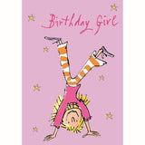Quentin Blake Handstand Birthday Card