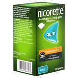 Nicorette fruit fusion nicotine chewing gum 4mg 105 pieces, imported from the UK
