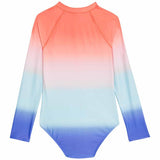 MS Girls Long Sleeve Swimming Costume 9-10 Years Multi