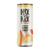 Lightly Sparkling Mango Ginger Drink with Cayenne Zing in a Can