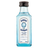 Bombay Sapphire London dry gin miniatures with natural botanicals - British product