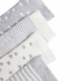 MS Unisex Cotton Terry Baby Socks 4 Pack 6-12 Months Grey Mix
