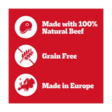Pedigree beef-flavoured high protein dog chew treats, imported from the UK