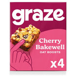 Graze Cherry Bakewell Oat Boosts Flapjack Snack