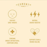 Egmont Monofloral Manuka Honey with MGO 550+ - British product