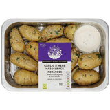 MS Garlic Herb Hasselback Potatoes