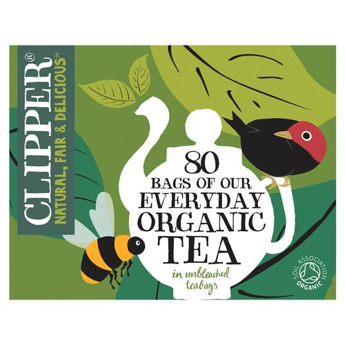 Clipper organic everyday tea bags 80 count - British product