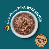Lilys Kitchen Shredded Fillets Tuna Salmon in Broth Wet Food for Cats